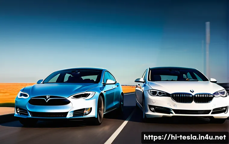 테슬라 모델 S와 BMW 7시리즈 비교 관련 이미지 2