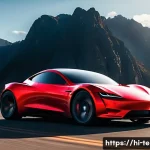 Home 22 테슬라 로드스터 2세대 출시 소식 - A sleek, futuristic Tesla Roadster