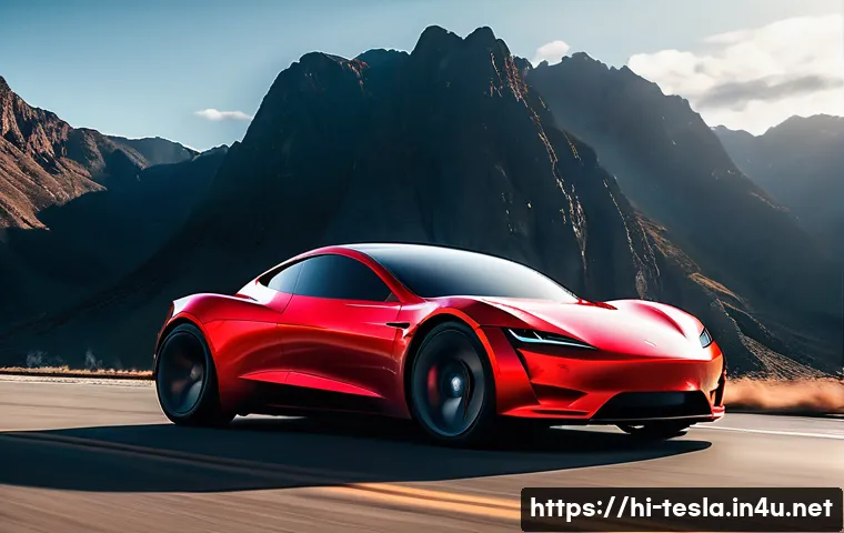테슬라 로드스터 2세대 출시 소식 - A sleek, futuristic Tesla Roadster