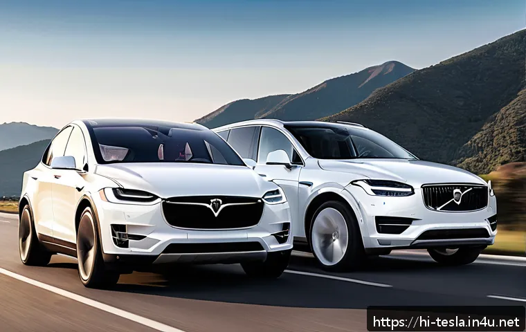 테슬라 모델 X와 볼보 XC90 비교 관련 이미지 2